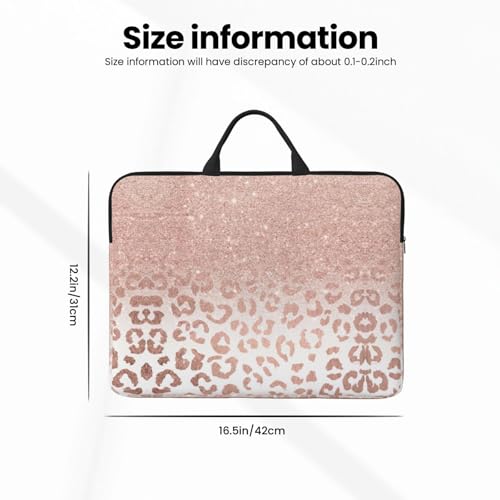 Funda para portátil de 14 pulgadas diseño glitter oro rosa miniatura 4