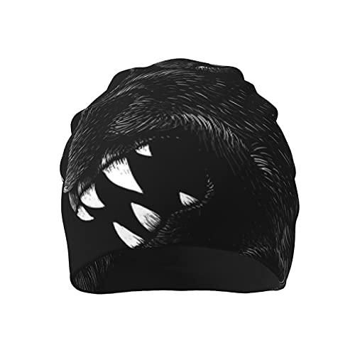 Wolf Beanie Slouchy Chemo Hats, Skull Caps Baggy Headwear For Jogging Cycling Unisex #TOP1