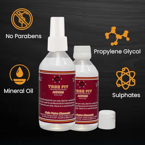 Image of Acetone | Nail Polish Remover | Cleaning Glass Remover | Remove Paint And Stuff Marks | Clear | Nail Colour Remover |Fast Drying, Versatile Use | (250 X 4= 1000 ML)