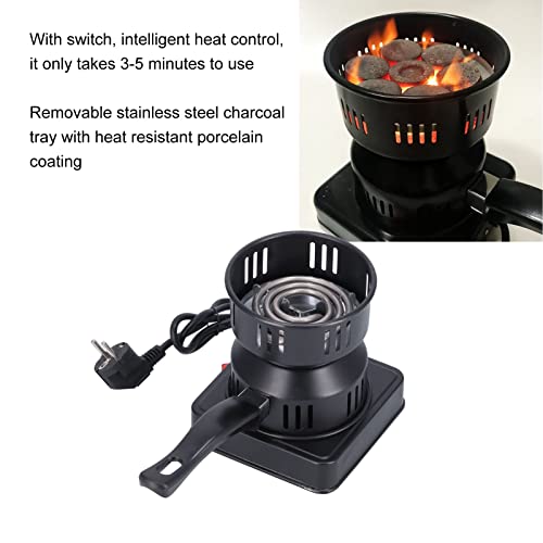 Elektrischer Shisha-holzkohlebrenner - Mehrzweck Tragbar Shisha-heizofen Elektrischer Kohlenbrenner mit Schalterknopf… – Bild 4