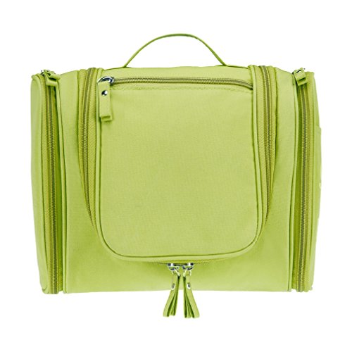 Colleer Multifunctional Large Waterproof Shower Wash Bag with Hook - Green