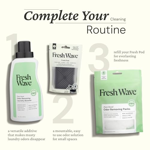 fresh wave odor eliminating amp deodorizing packs bag of 6 - safer odor relief for small spaces natural plant-based odor eliminator odor absorbers for home