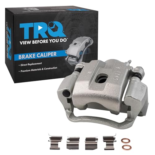 Image of TRQ Rear Right Brake Caliper w /Bracket Passenger Side