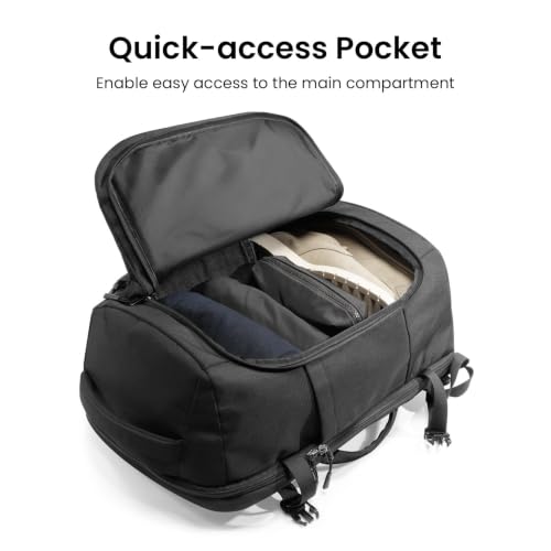 Image of tomtoc 28 /40L Travel Backpack, TSA Carry On /Personal Item Bag Flight Approved, Water-resistant Carry on Luggage, PFAS Free