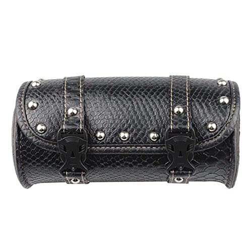 Sac de guidon de moto en cuir synthétique durable aux finitions soignées