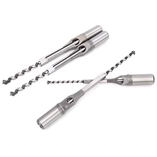 4 peças brocas de furo quadrado para trabalhar madeira 6 mm 8 mm 9,5 mm 10 mm conjunto de brocas de
