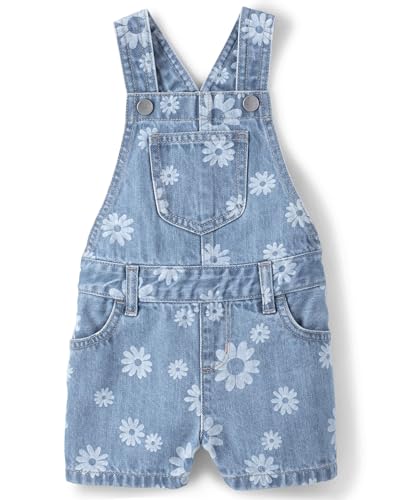 Image of The Children's Place baby-girls And Toddler Girls Denim Shortalls