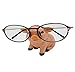TANG SONG Creative Natural Resin Eyeglass Holder Handmade Nose Piggy Stand for Office Desk Home Decor Gifts