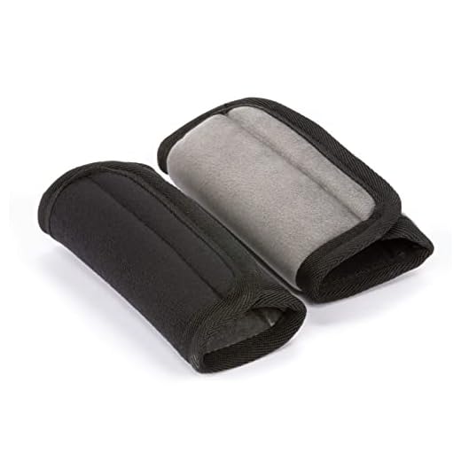 Diono Soft Wraps Car Seat Straps, Shoulder Pads for Baby, Infant, Toddler, 2 Pack Reversible Soft Seat Belt Cushion and Stroller Harness Covers Helps Prevent Strap Irritation, Black