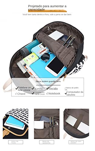 NUTOT kit mochila escolar infantil menina mochila feminina grande impermeável lancheira termica femi