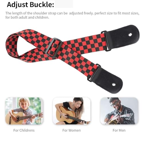 Image of DEVICE OF URBAN INFOTECH Guitar Strap Belt for Acoustic & Electric Guitar Adjustable Buckle Guitar Strap Modern Design Guitar Belt For Acoustic /Bass /Electric Guitars