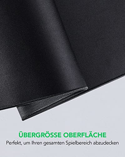 Black Shark Gamingowa podkładka pod mysz XXL 1200 x 600 mm, bardzo duża, XXL, z wodoodporną powierzchnią, podkładka pod mysz z antypoślizgowym gumowym spodem, akcesoria gamingowe Manta P4