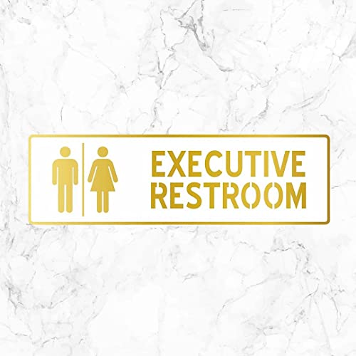 Image of CVANU 1pc Executive Restroom Acrylic Sign Board for Office /Business /Hospital Sign SelfAdhesive Board c28