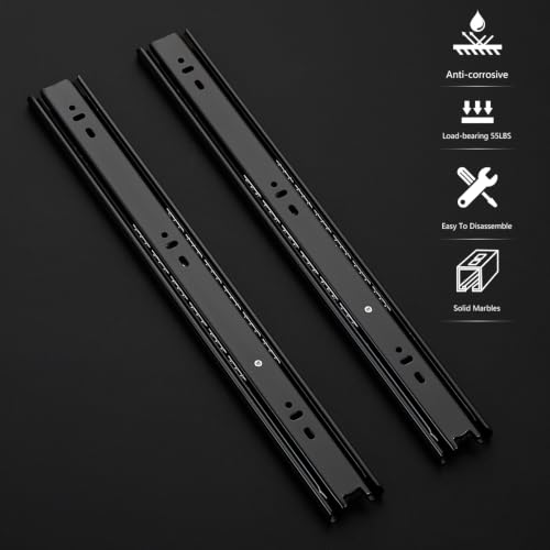 Ravinte Drawer Slides 16 Inch 1 Pairs (2 pcs) Full Extension Glides by Ravinte - Used condition - Image 2