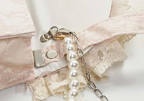 Lolita Purse White Victorian Sweet Lace Bowknot Shoulder Bag for Women3