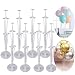 3 Sets Balloon Stand Holder Kit with 7 Sticks 7 Cups and 1 Base - Table Desktop Centerpiece Decorations for Wedding Birthday Baby Shower Party