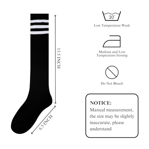 Image of Knee High Socks for Women, Long Tall Knee Tube Socks