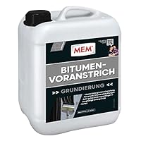 MEM Bitumen-Voranstrich, Gutes Eindringvermögen, Optimale Haftung, Gebrauchsfertig, Einfach zu verarbeiten, Lösemittelfrei, 5 l, Dunkelbraun