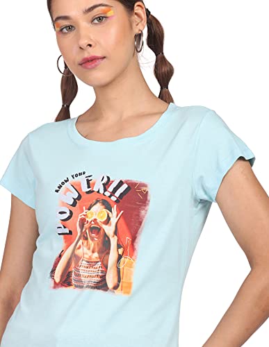 Image of SUGR Basics Women's Graphic Regular Fit T-Shirts