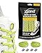 Xpand No Tie Shoelaces System with Reflective Elastic Laces - Lemon Lime - One Size Fits All Adult and Kids Shoes
