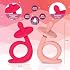 Baby Teething Toys, Silicone Baby Teether Chew Toys Freezer Safe BPA Free, Soothe Babies Gums - Dark & Light Pink