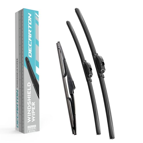 DECARTON Windshield Wiper and Rear Wiper Blade Replacement for Kia Sorento 2016-2020, Genuine Quality Wiper Blades (Set of 3) by DECARTON - Used condition - US$11.38