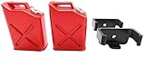 Apex RC Products 1/10 RC Rock Crawler Scale Red Jerry Gas Can Jug W/Brackets - 2 Pack 4052