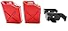Apex RC Products 1/10 RC Rock Crawler Scale Red Jerry Gas Can Jug W/Brackets - 2 Pack 4052