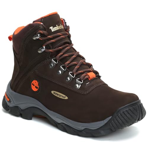 Bota adventure impermeável Timberland White-Ledge Masculino Waterproof, Couro hidrofugado (Marrom, B