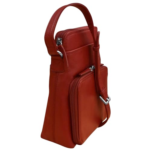 Image of ili New York Genuine Leather Crossbody Bags for Women - Premium RFID Blocking Shoulder Bag Organizer with Adjustable Strap