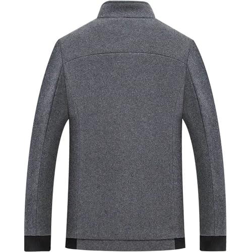 Men's Fall Winter Woolen Blend Jacket Warm Daily Commuting Stylish Classic Stand Collar Outerwear2