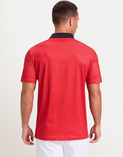 Image of Men's Golf Polo Shirts Dry Fit Performance Moisture Wicking Casual Print Golf Shirts for Men Breathable