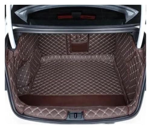 Tapis de coffre imperméable pour Audi A3 de 2014 à 2020 coloris café