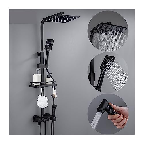 Robinet de baignoire mural thermostatique pour éviter les variations d'eau - 4