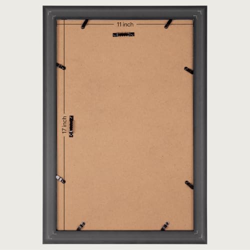 Image of eletecpro 11x17 Picture Frames Set of 2 with Clear Acrylic Cover, Gold | Ornate Vintage Gold Photo Frames Display 11x17 Photo for Home Wall Decor