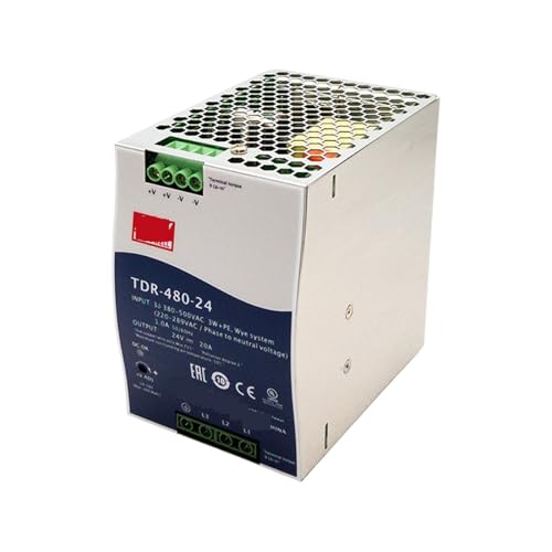 Alimentation à découpage TDR-480-24 triphasé pour stopper pannes