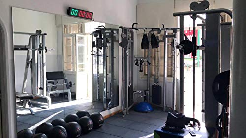 Ledgital Large Interval Gym Clock For Workouts Size 20X4.7In. Operated By Remote Control #TOP6