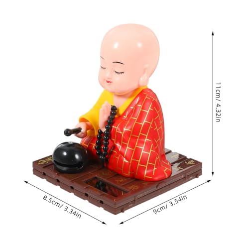 Figura Budista Monje Boba Movil Solar 4.72x3.74x3.54in miniatura 6