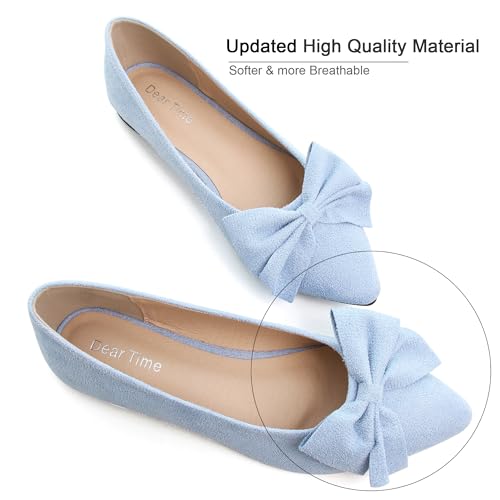 Image of Dear Time Women's Ballet Flats Dress Ballet Shoes Slip on for Office Work Comfortable Shoes