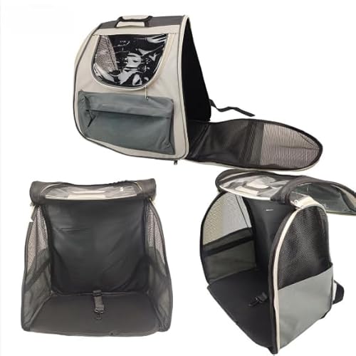 Bolsa Mochila Transporte Gato Pet Animais Estimaçao Panoramica Passeio Viagem Ar Ventilaçao Bolsos