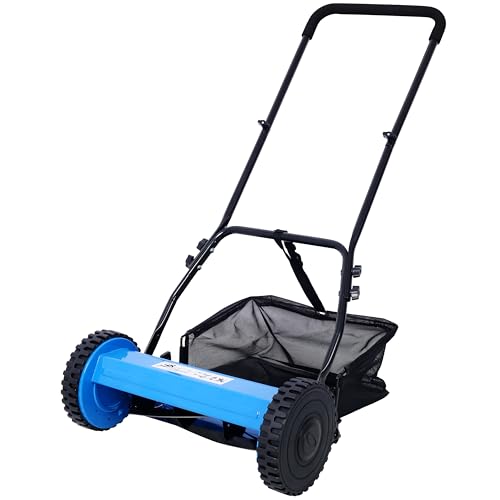 5-Blade Manual Push Lawn Mower with 14