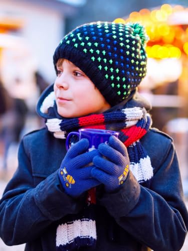 Image of EBOOT 3 Pairs Winter Kids Gloves Warm