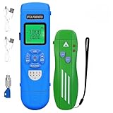 3-Piece Kit High Precision Rechargeable Optical Power Meter L-C7 (-70~+10dBm) Built in RJ45/LED Function Fiber Tester & Rechargeable VFL for SC/FC/ST/LC Interface, with FC-LC Adapter
