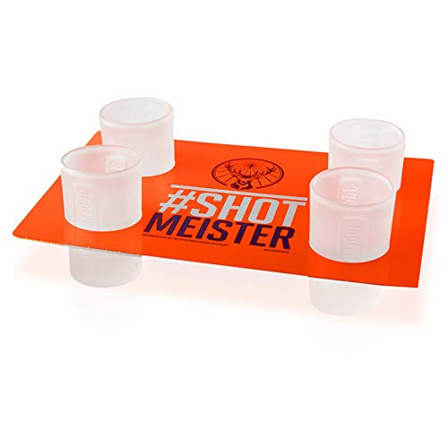 Original Jägermeister ® 2cl Shotglas Set Weiß 4x Shotgläser Shot Glas Shot Gläser Cover
