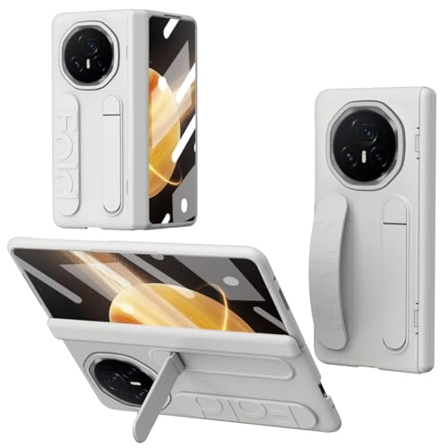 Coque Honor Magic V3 blanche avec béquille intégrée et protection écran