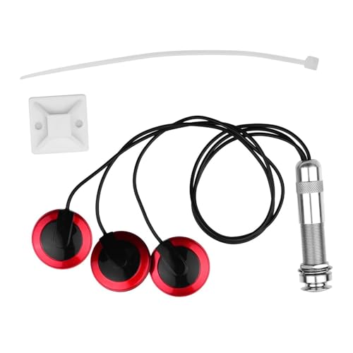 ギター ピックアップ ピックアップ アコースティックギターピックアップ ミニトランスデューサー 1/4インチコネクタ付き バイオリン マンドリン ウクレレ用(Red 0.3)