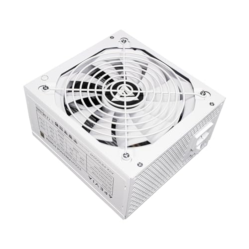 Image of Apevia ATX-PR1000W-WH PCIE 5.0 & ATX 3.0 Prestige 1000W 80+ Gold Rated, PCIE 5.0 / Gen 5 12VHPWR Plug, Active PFC ATX Gaming Power Supply, White