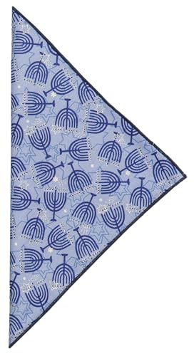 Servilletas de tela azul Menorah 18" x 18" pack 4 miniatura 4