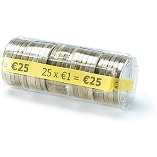 Fundas De Papel Para Monedas De 1 Euro - 80 Unidades, Para Contadores O Hacer Rollos