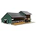 Van Manen Kids Globe Farming 610200 - Modelino di stalla con Officina, in Legno, Scala 1:32, con Tetto apribile